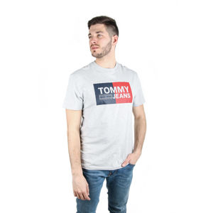 Tommy Hilfiger pánské šedé tričko Essential ve vel. S